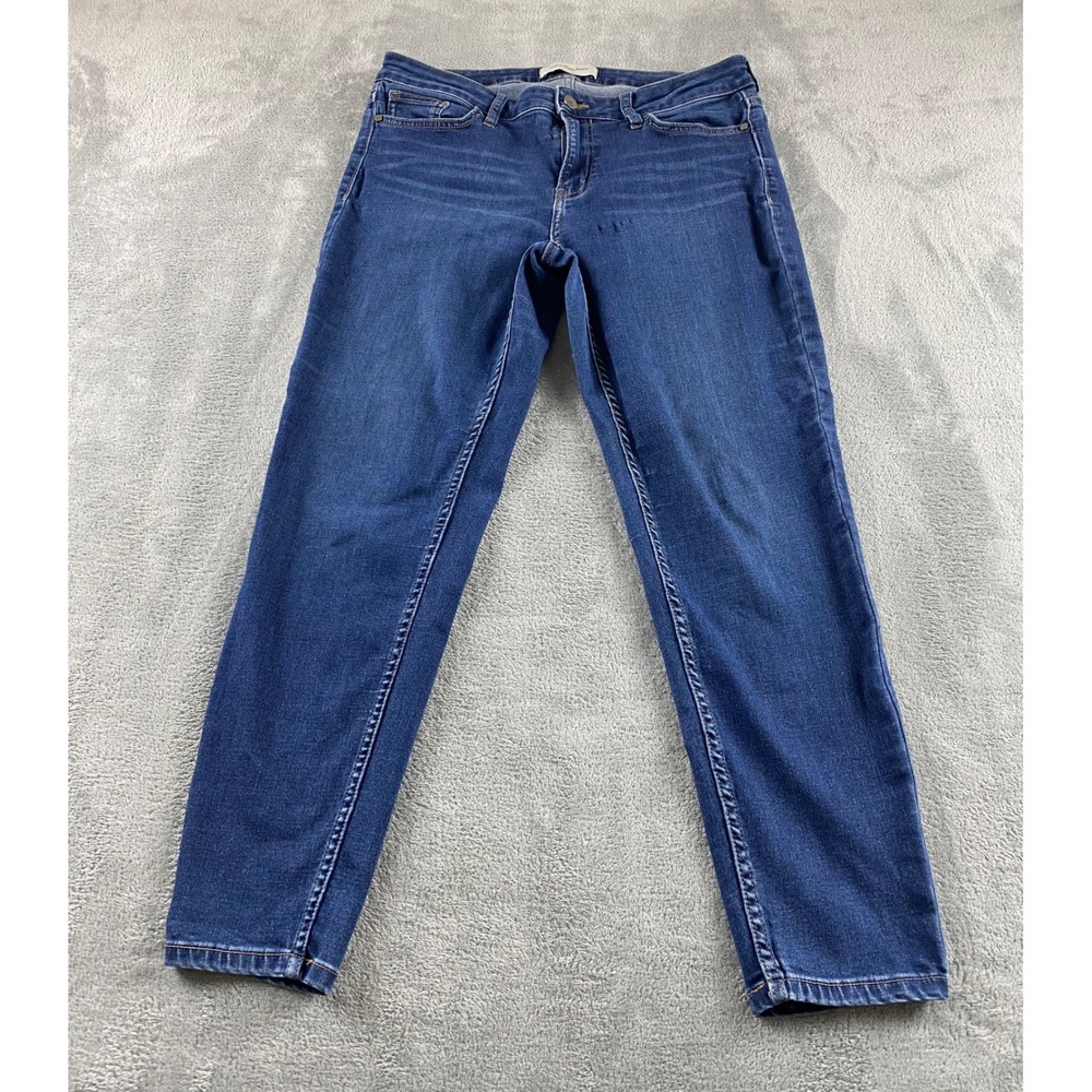 Calvin Klein Jeans Womens Size 12 Ankle Legging Skinny Medium Wash Blue Denim